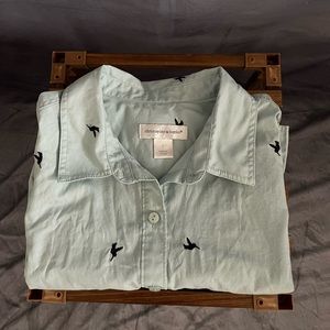 Men’s Christopher & Bank Baby Green Button Down Shirt